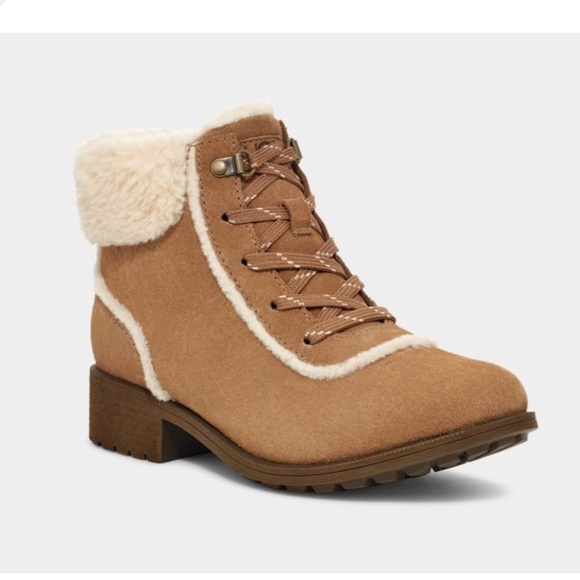 UGG Women’s Bodie Fur Lace Boot size 7 - Picture 5 of 10